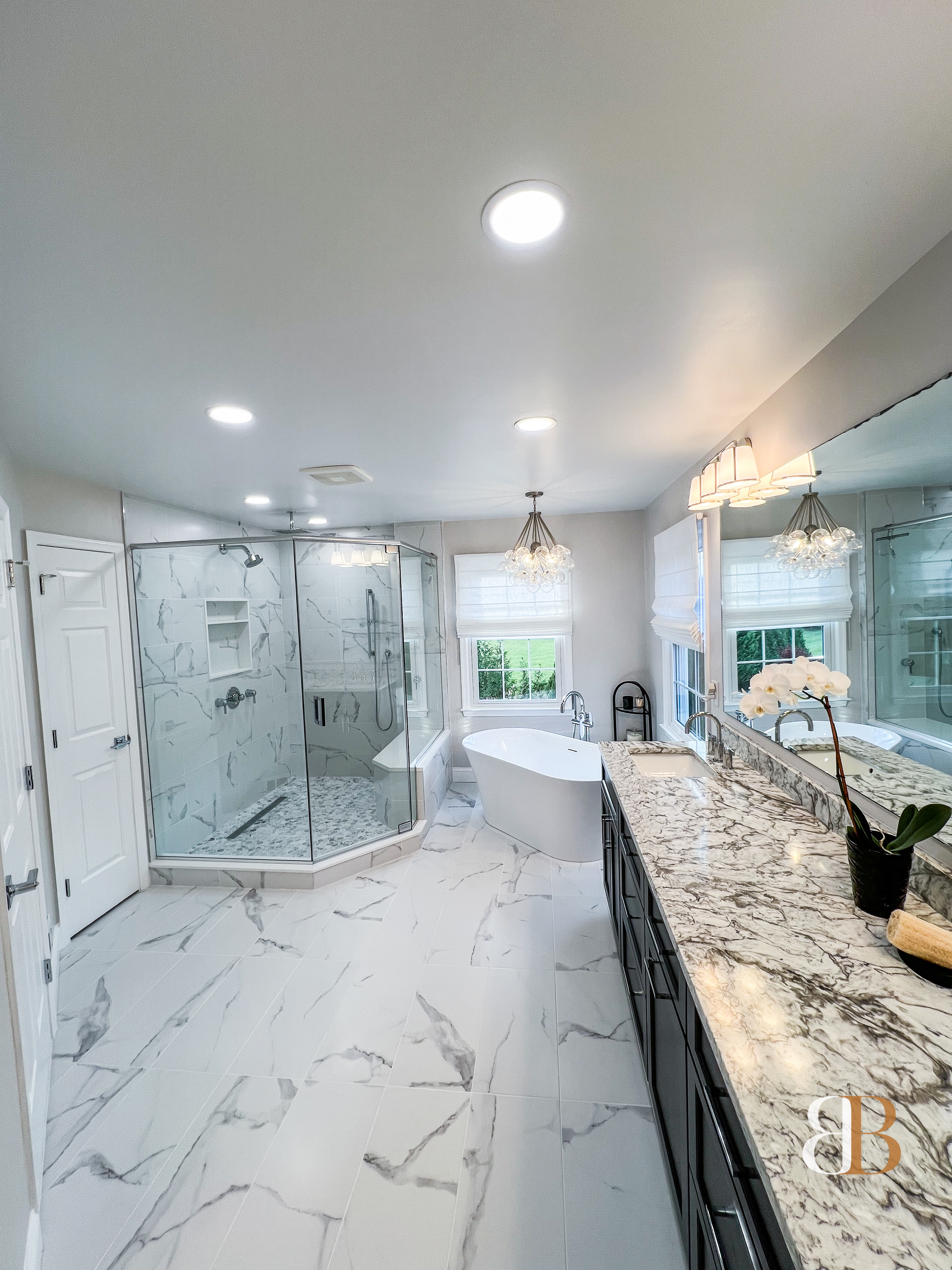 Transitional bathroom remodel in Ambler by B&B Associates Creations — photo 7